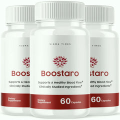 (3 Pack) Boostaro Blood Flow Capsules for Men, Male Support Pills 180 Capsules