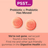 Image of (3 Pack) OLLY Probiotic + Prebiotic Gummy, Digestive + Gut Health Supplement, Peach, 90 Gummies - LEIXSTAR