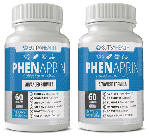(2 Pack) PhenAprin Diet Pills Weight Loss and Energy Boost for Metabolism – Phen Aprin Optimal Fat Burner and Appetite Suppressant Supplement
