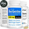 Image of Berberine (1200mg Extra Strength) Weight Loss Control Blood Sugar Support - LEIXSTAR