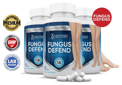 (3 Pack) Fungus Defend Premium Probiotic 1.5 Billion CFU 180 Capsules - LEIXSTAR