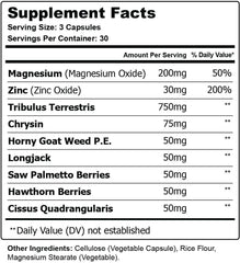 (3 Pack) Granite Male Support Advanced Formula Pills (270 Capsules)
