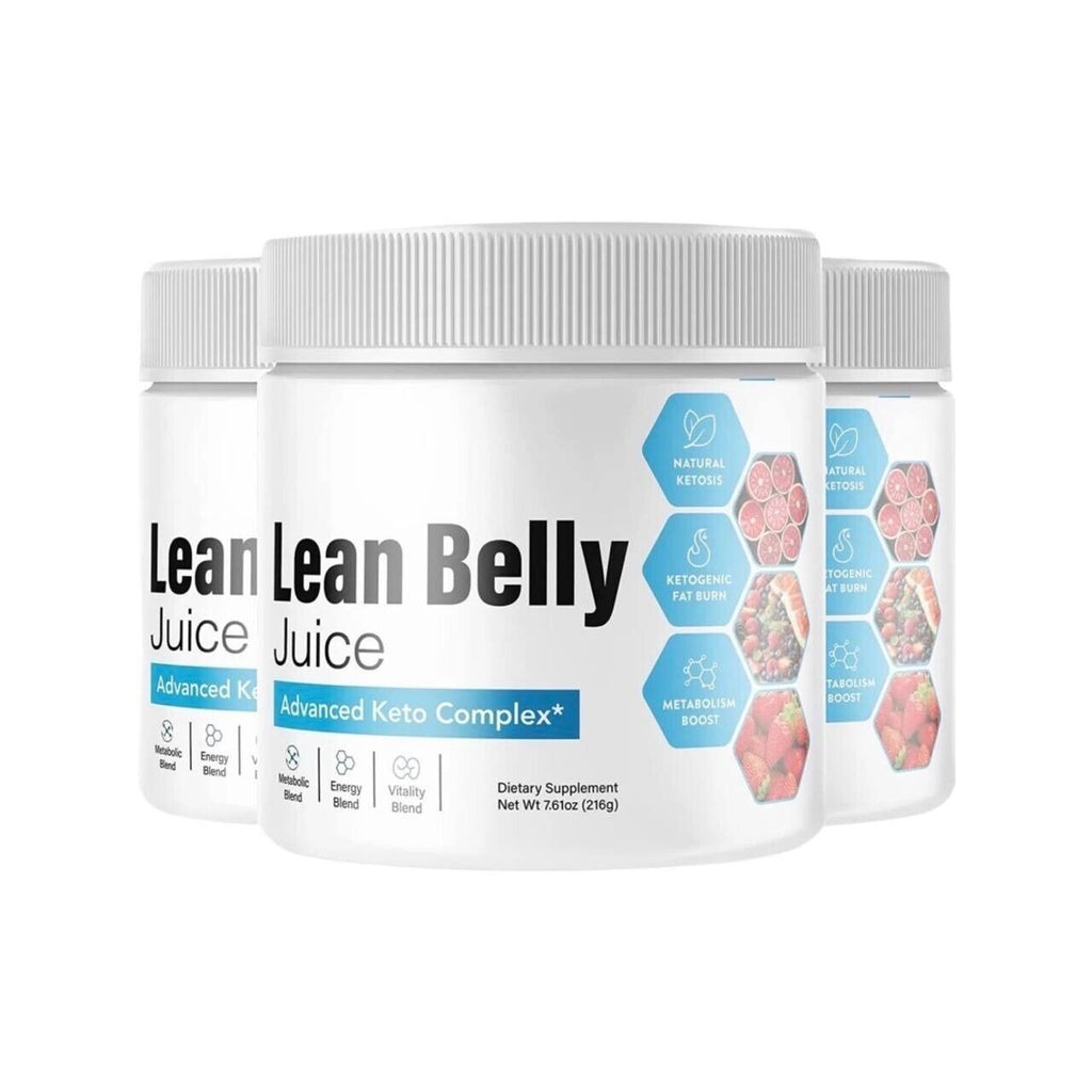 (3 Pack) Lean Belly Juice Powder, Keto Powder Supplement (3 Month Supply) - LEIXSTAR