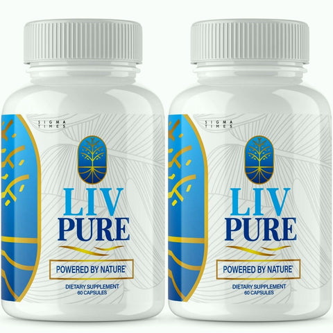 (2 Pack) Liv Pure - LivPure Dietary Supplement Pills Advanced Formula - Supports Healthy Liver Function - 120 Capsules - LEIXSTAR