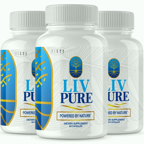 (3 Pack) Liv Pure - LivPure Dietary Supplement Pills Advanced Formula - Supports Healthy Liver Function - 180 Capsules - LEIXSTAR