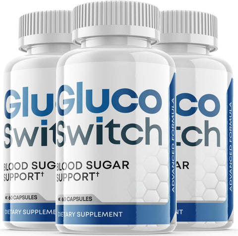 (3 Pack) Gluco Switch Glucoswitch Supplement (180 Capsules)