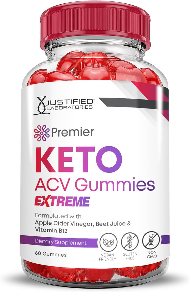 Premier Keto ACV Gummies Extreme 2000MG Premier Keto Gummies Apple Cider Vinegar Formulated with Pomegranate Beet Juice Powder B12