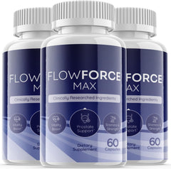 (3 Pack) Flowforce Max Advanced Male Support Supplement 180 Capsules