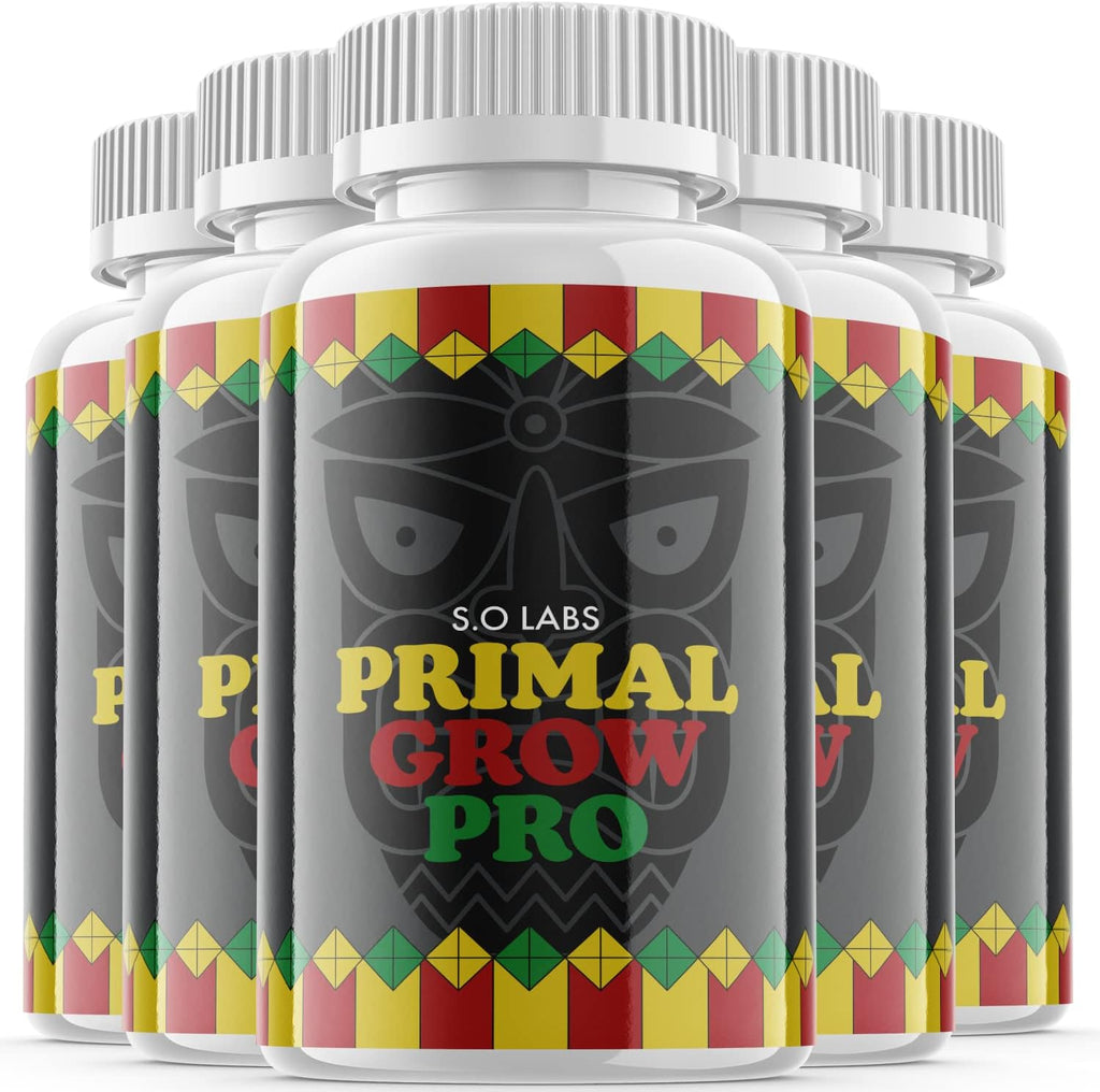 S.O Labs (5 Pack) Primal Grow Pro for Men (300 Capsules)