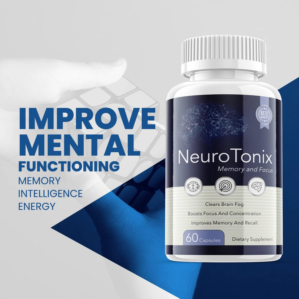 (2 Pack) NeuroTonix Memory and Focus Advanced Formula Supplement (120 Capsules)