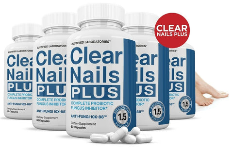 (5 Pack) Clear Nails Plus Fungus Nail Supplement (300 Capsule) - LEIXSTAR