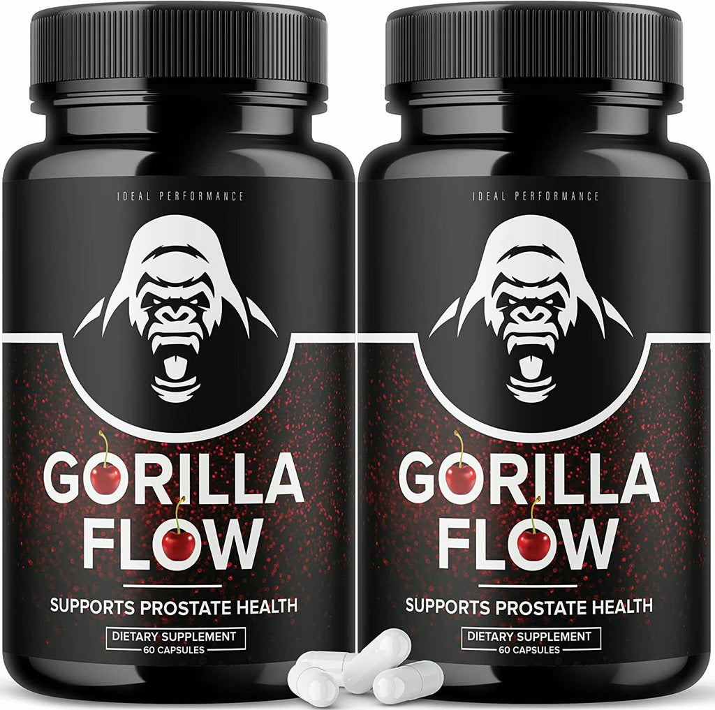(2 Pack) Gorilla Flow Prostate Supplement (120 Capsules) - LEIXSTAR