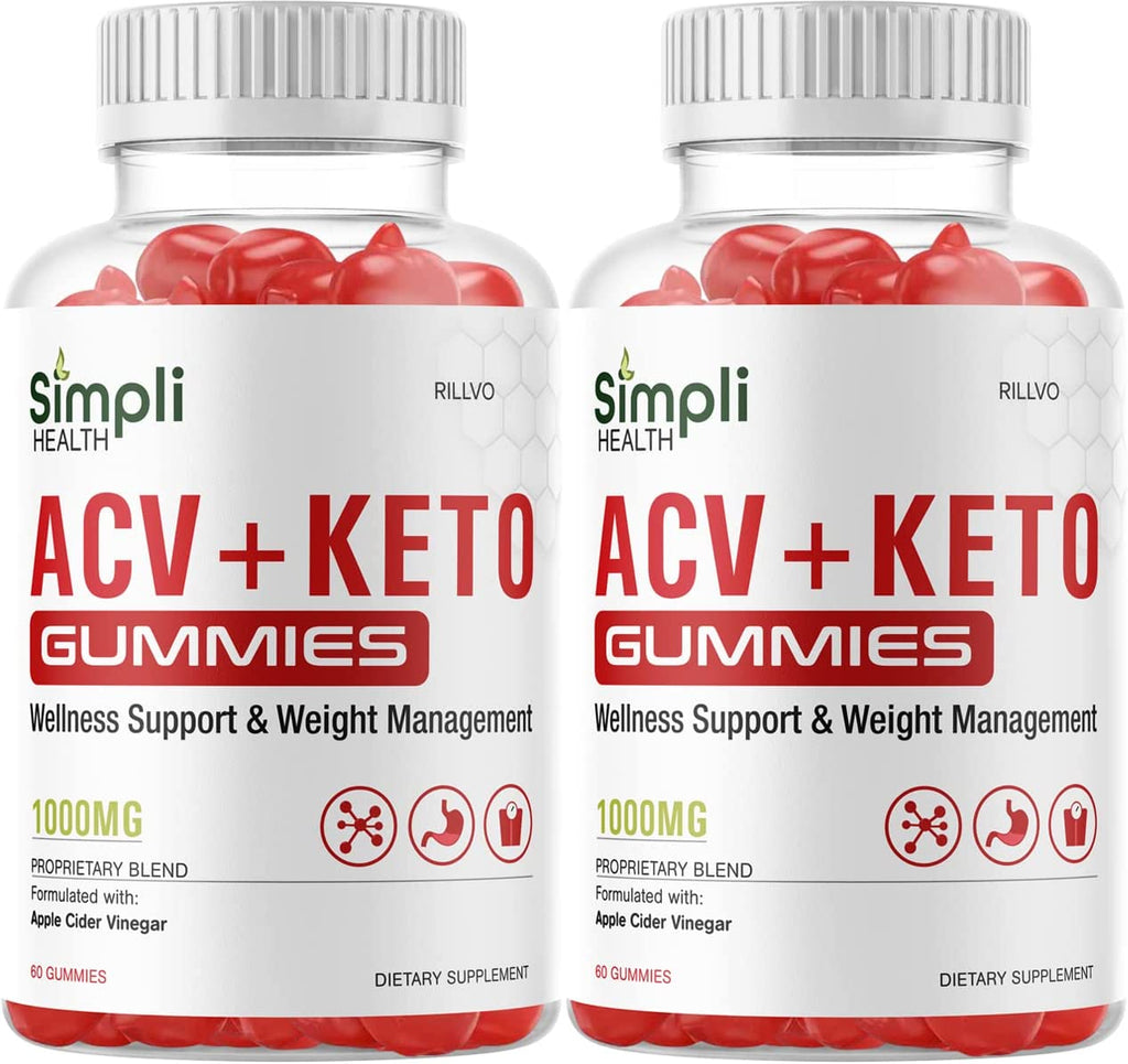 (2 Pack) Simpli Health ACV + KETO 120 Gummies - LEIXSTAR