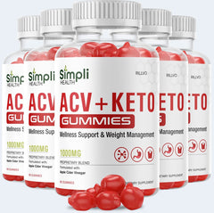 (5 Pack) Simpli Health ACV + KETO 300 Gummies - LEIXSTAR
