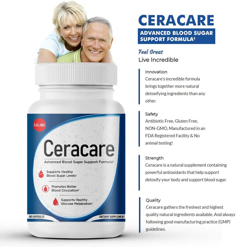 Ceracare - Advanced Sugar Support Formula - LEIXSTAR