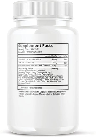 Diabacore for Blood Sugar Support Supplement Diaba Core Pills (60 Capsules) - LEIXSTAR