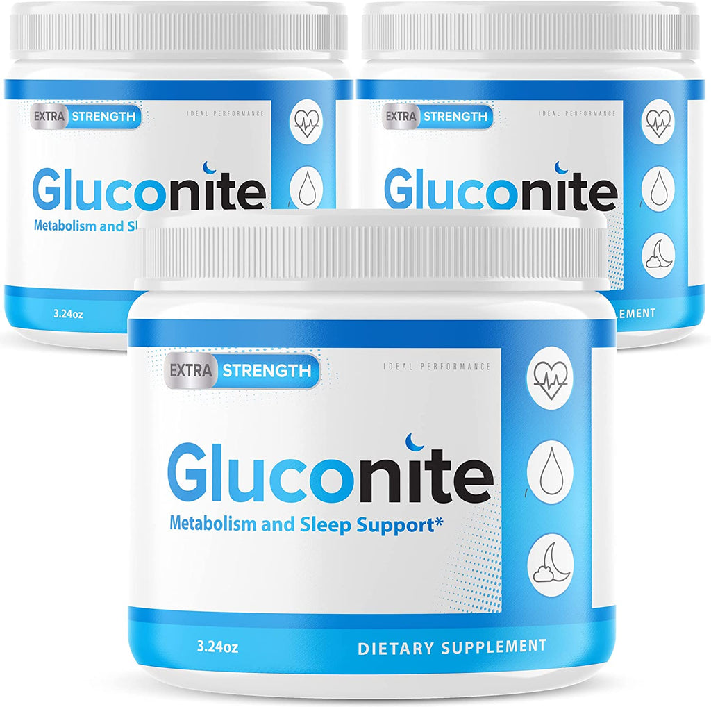 (3 Pack) Gluconite Powder Blood Sugar Support - LEIXSTAR