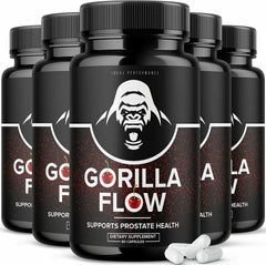 (5 Pack) Gorilla Flow Prostate Supplement (300 Capsules) - LEIXSTAR